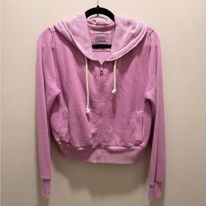 American Eagle cropped zip up